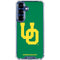 University of Oregon UO on Green Galaxy S25 Clear Case